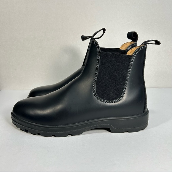 Prospector Leather Chelsea Boot Men’s 9 Slip On Water Resistant Black Round Toe - Picture 3 of 16